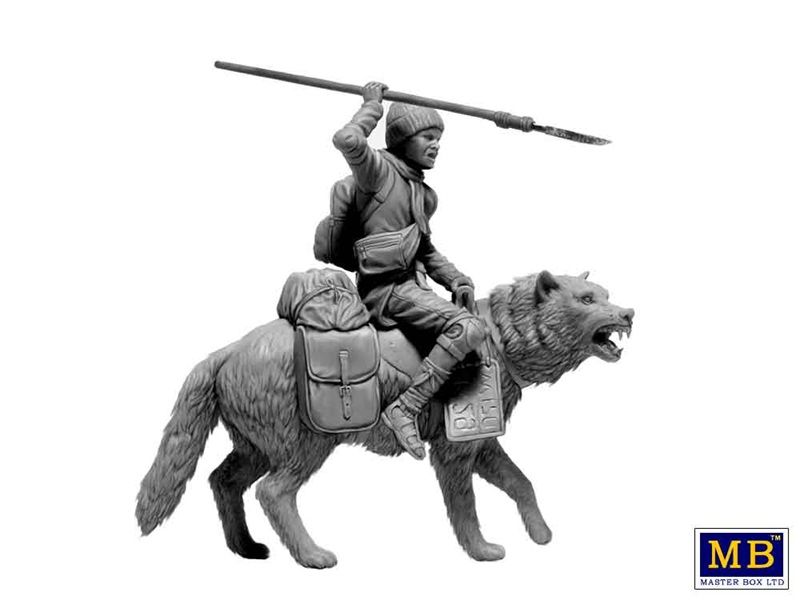 1:24 Post-apocalyptic series. The Last Bridge. Kit No 8. Clan of Wolves