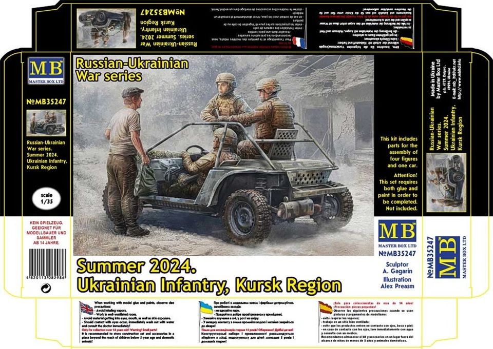 1:35 Summer 2024. Ukranian Infantry, Kursk Region