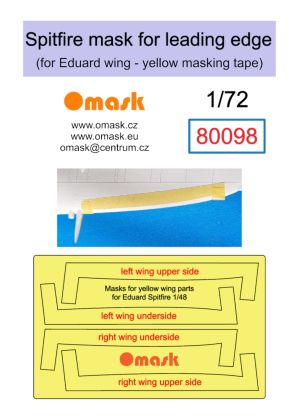 1:72 Spitfire mask for leading edge (for Eduard)