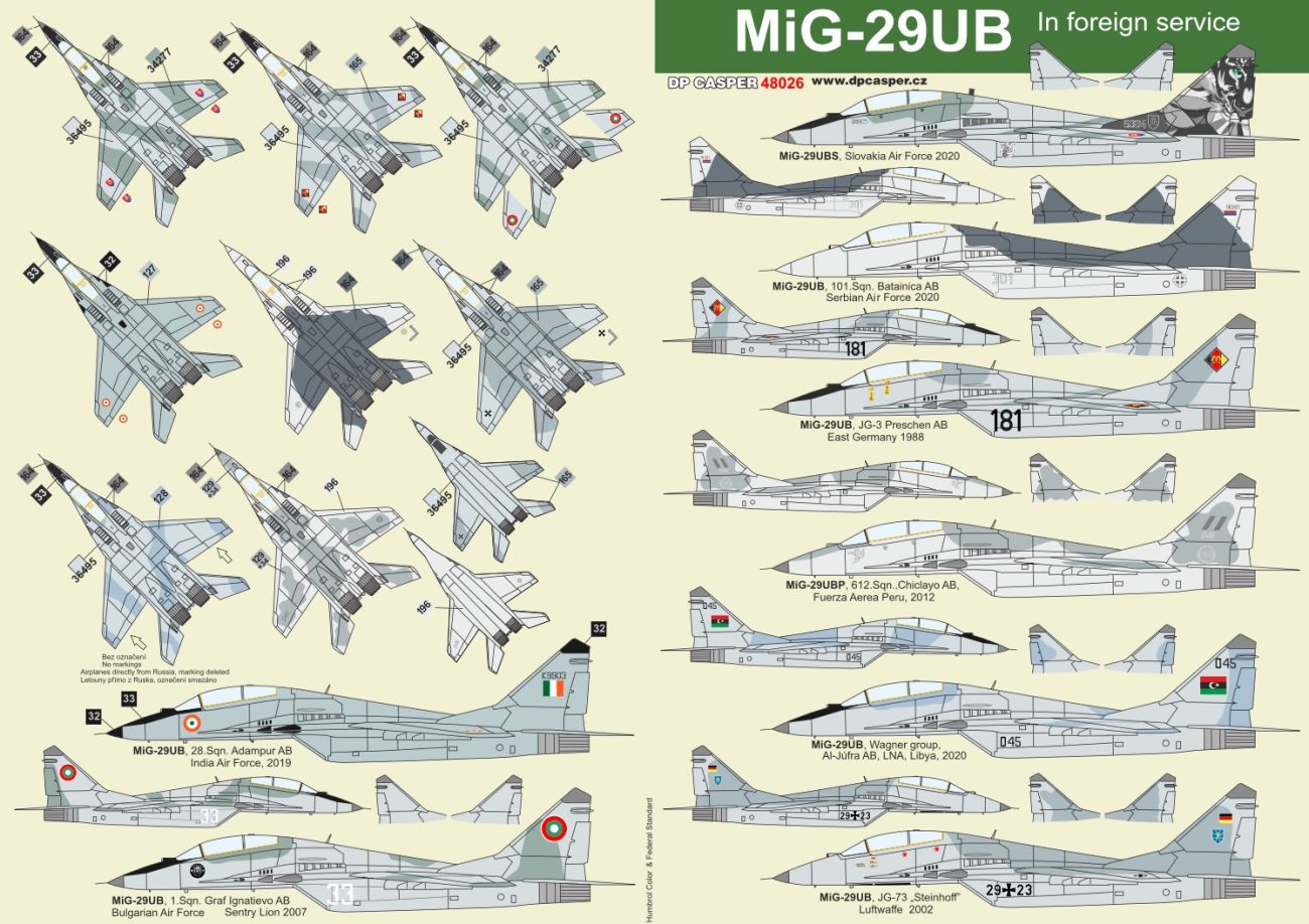1:48 MiG-29UB in Foreign Service