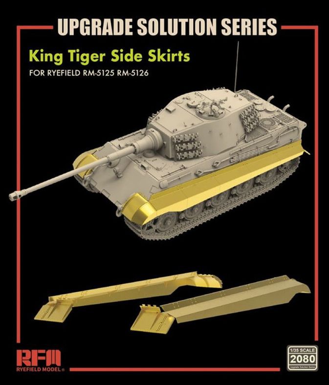 1:35 Upgrade Set for RFM5125 and RFM5126 King Tiger Side Skirts