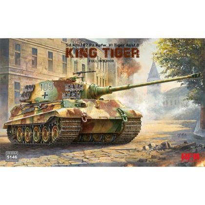1:35 Pz.Kpfw.VI Ausf.B King Tiger Henschel Turret Sd.Kfz. 182 with full interior