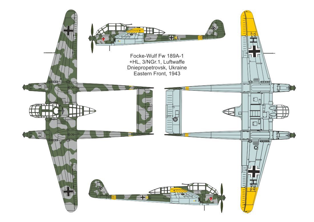 1:144 Focke-Wulf Fw 189A-1