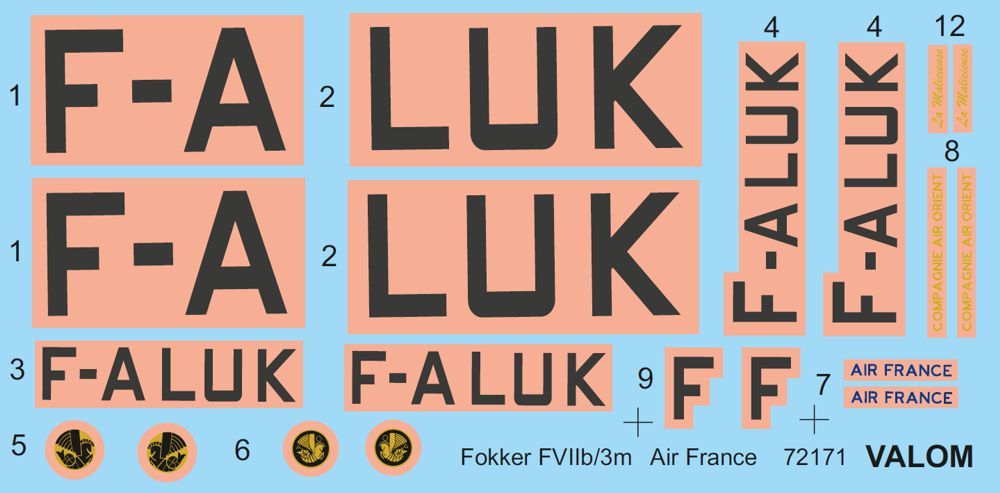 1:72 Fokker F.VIIb/3m (Air France F-ALUK)