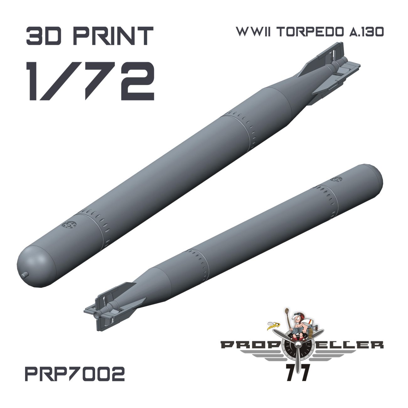 1:72 Italian WWII Torpedo A.130 Variant 2