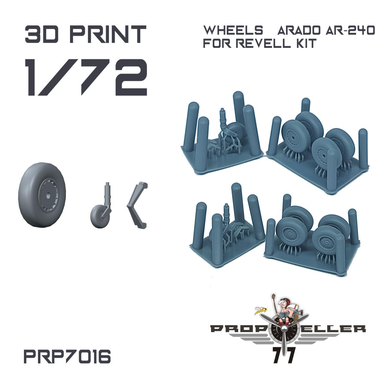 1:72 Wheels Arado ar-240 for Revell kit