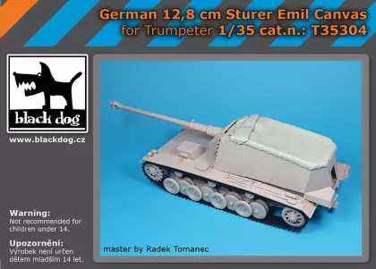 1:35 German 12,8 cm Emil canvas