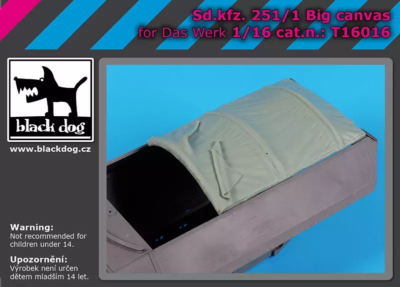 1:16 Sd.Kfz 251/1 big canvas