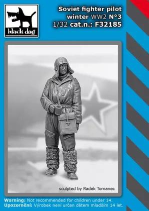 1:32 Soviet fighter pilot winter WW II N°3