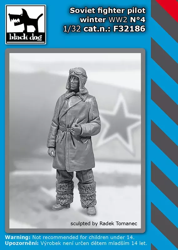 1:32 Soviet fighter pilot winter WW II N°4