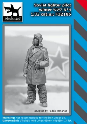 1:32 Soviet fighter pilot winter WW II N°4