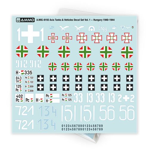1:35 Axis Tanks & Vehicles Decal Set Vol. 1 − Hungary 1940-1944