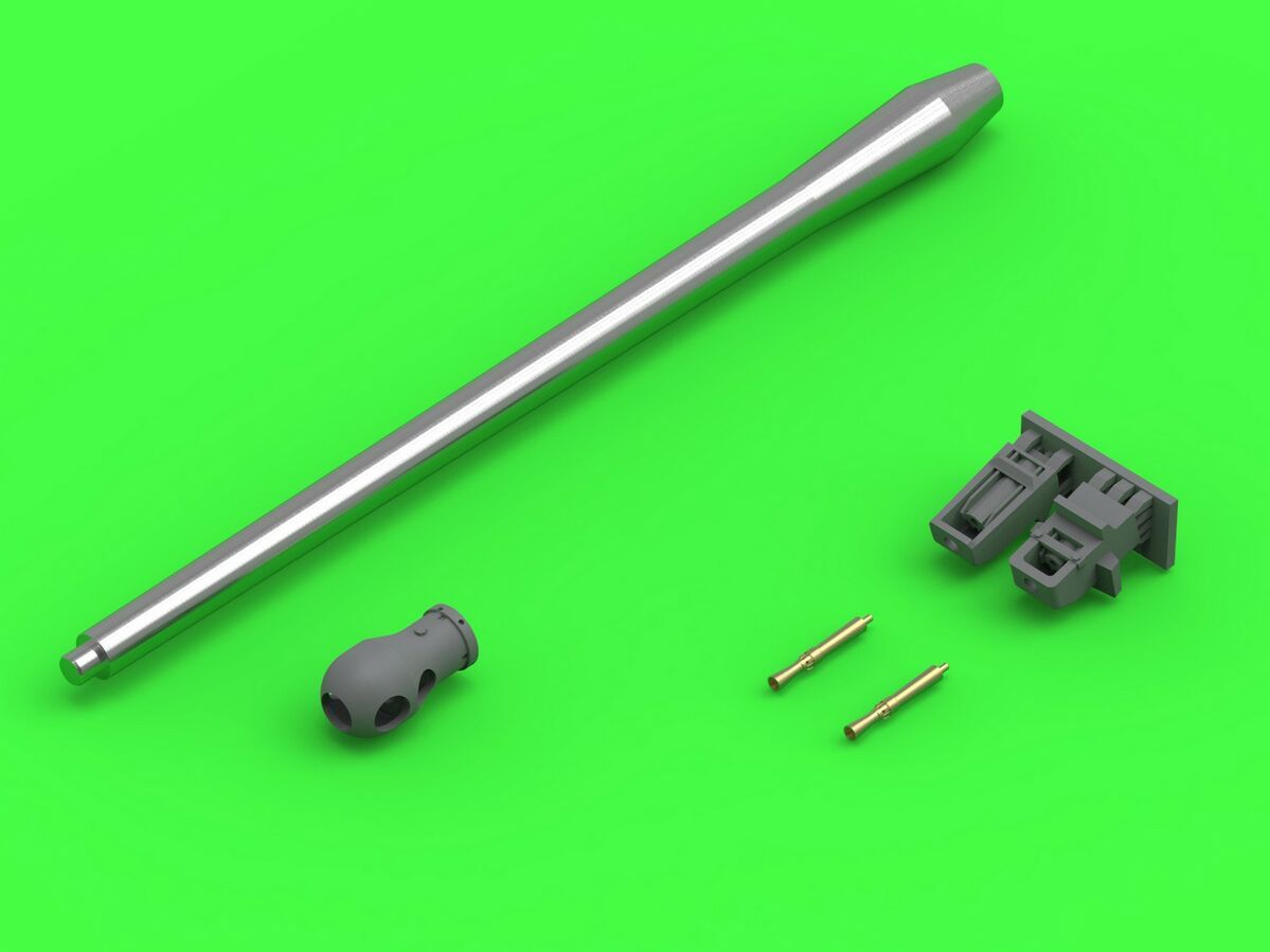 1:35 A34 Comet - 77mm HV gun barrel & Besa MG barrels with resin mounts (for Tamiya kit)