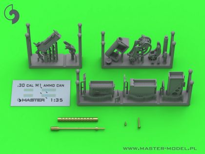 1:35 Browning M1919 A4 .30 cal (7,62mm) - with anti-aircraft M20 mount (used e.g. on M3 Stuart) or D7431 cradle (e.g. M3 Scout Car)