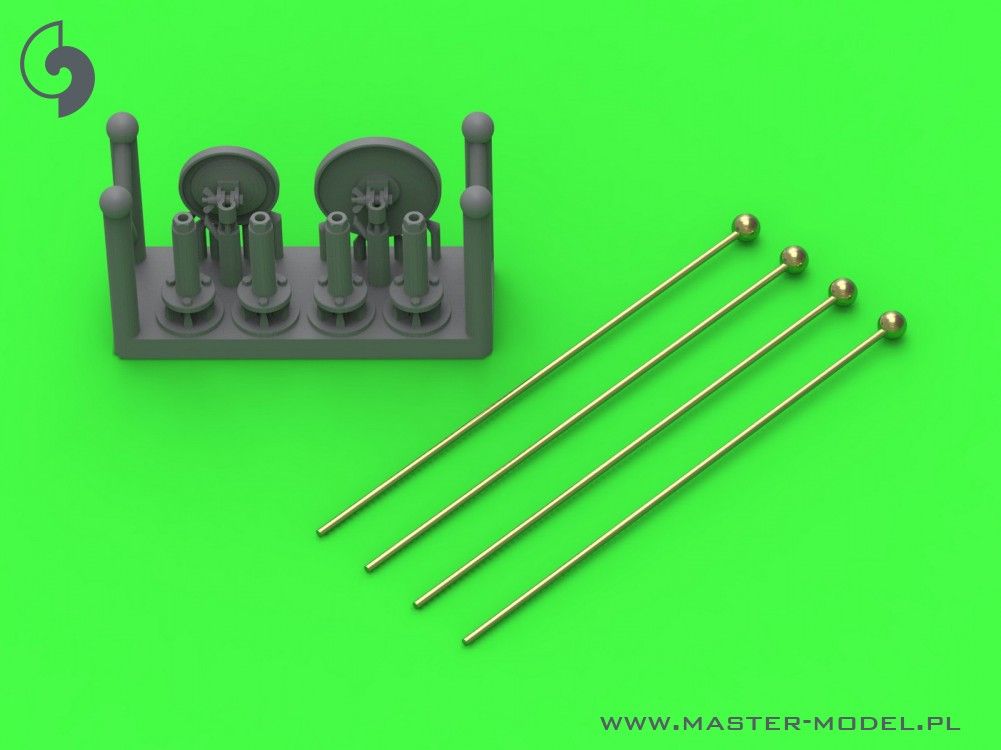 1:35 Width indicators for German vehicles (used on Sd.Kfz. 221, 222, 223, 231, 232, 233, 234, 247, 250, 251, 263) - set of 4pcs