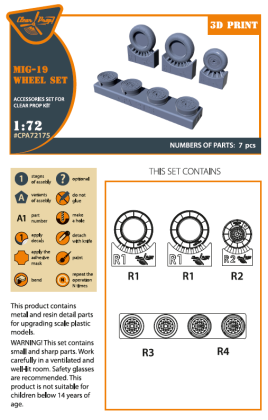 1:72  MiG-19P/MiG-19PM wheel set