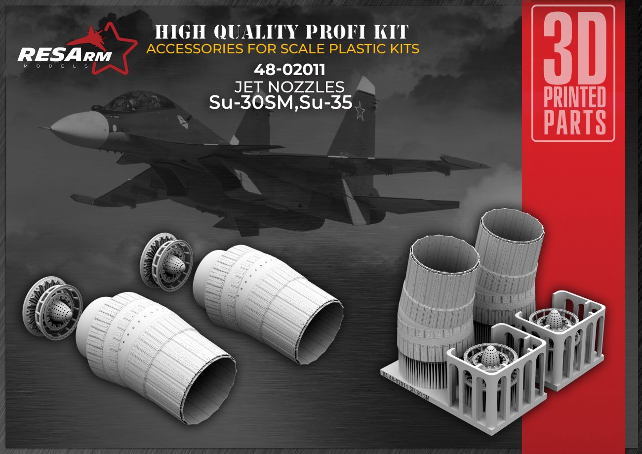 1:48 48 JET NOZZLES Su-30SM, Su-35