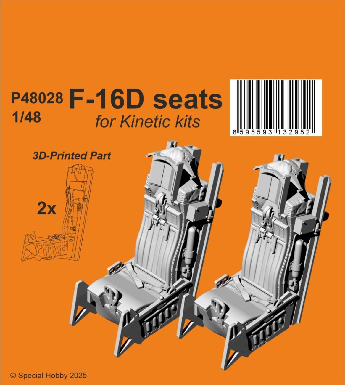 1:48 F-16D Seats 1/48 / for Kinetic kits
