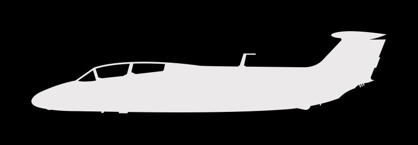 nálepka L-29 Delfín (15cm bílá)