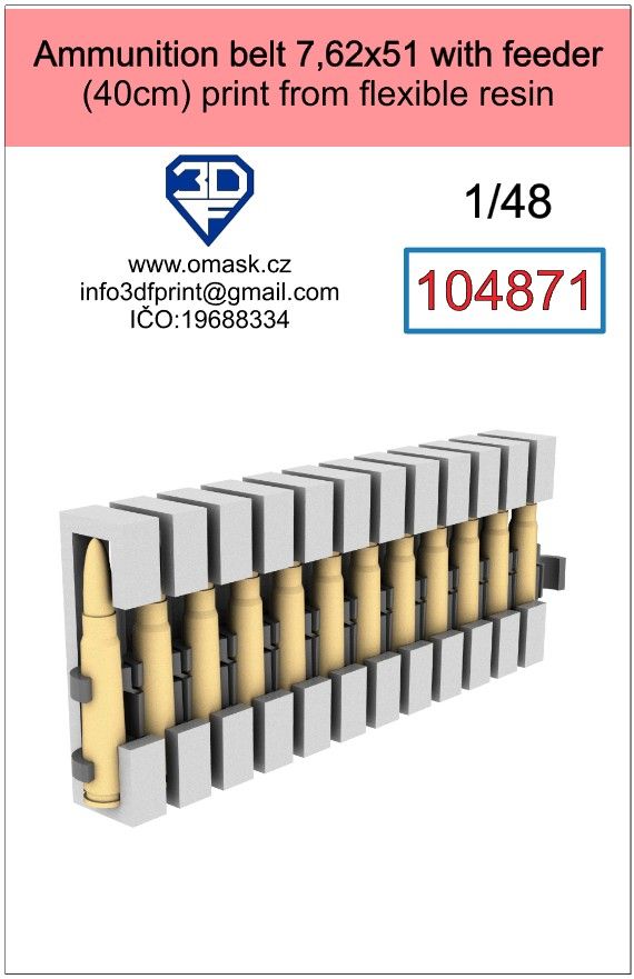 1:48 ammunition belt 7,62x51