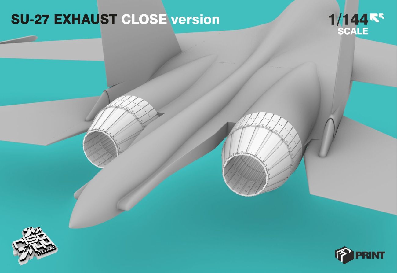 1:144 Su-27 Exhaust Close Version (Trumpeter Kit)