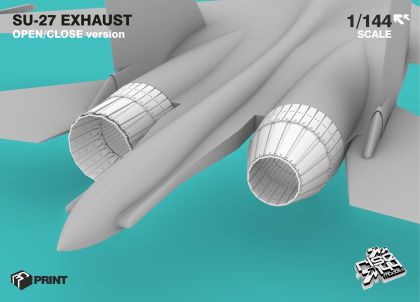 1:144 Exhaust Open/Close Version (Trumpeter Kit)