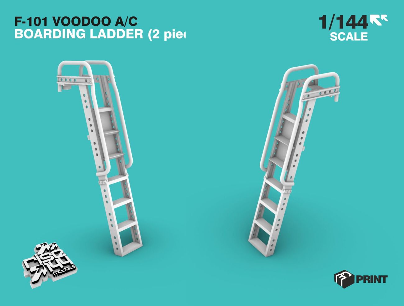 1:144 F-101 A/C Boarding Ladder (2 In Kit) (Valom Kit)