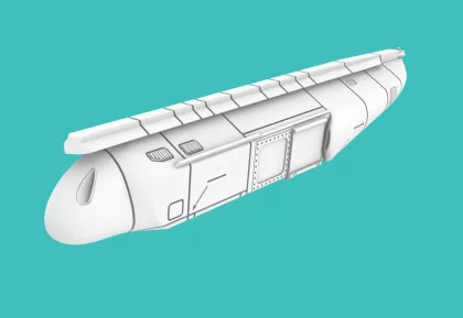 1:144 F16 Recce pod DB-MS110 (Deployed)