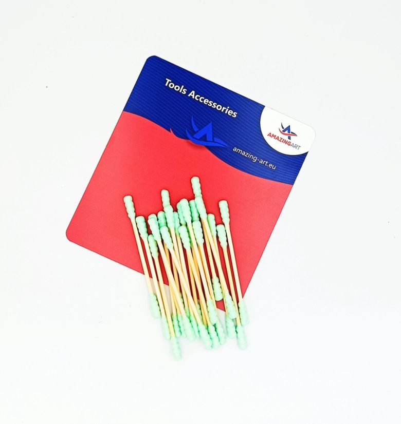 COTTON SWAB ROUND / ROUND 100pcs