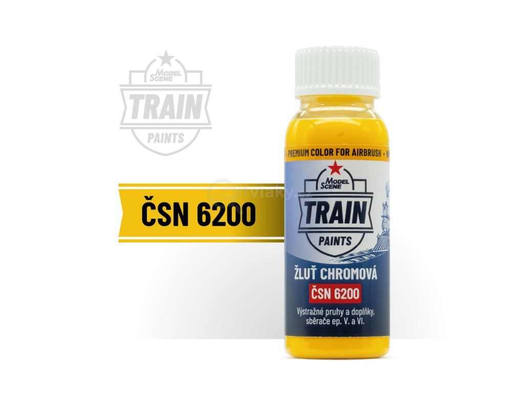 MS Train Paints - ČSN 6200 Žluť chromová / žluť signální (30 ml)