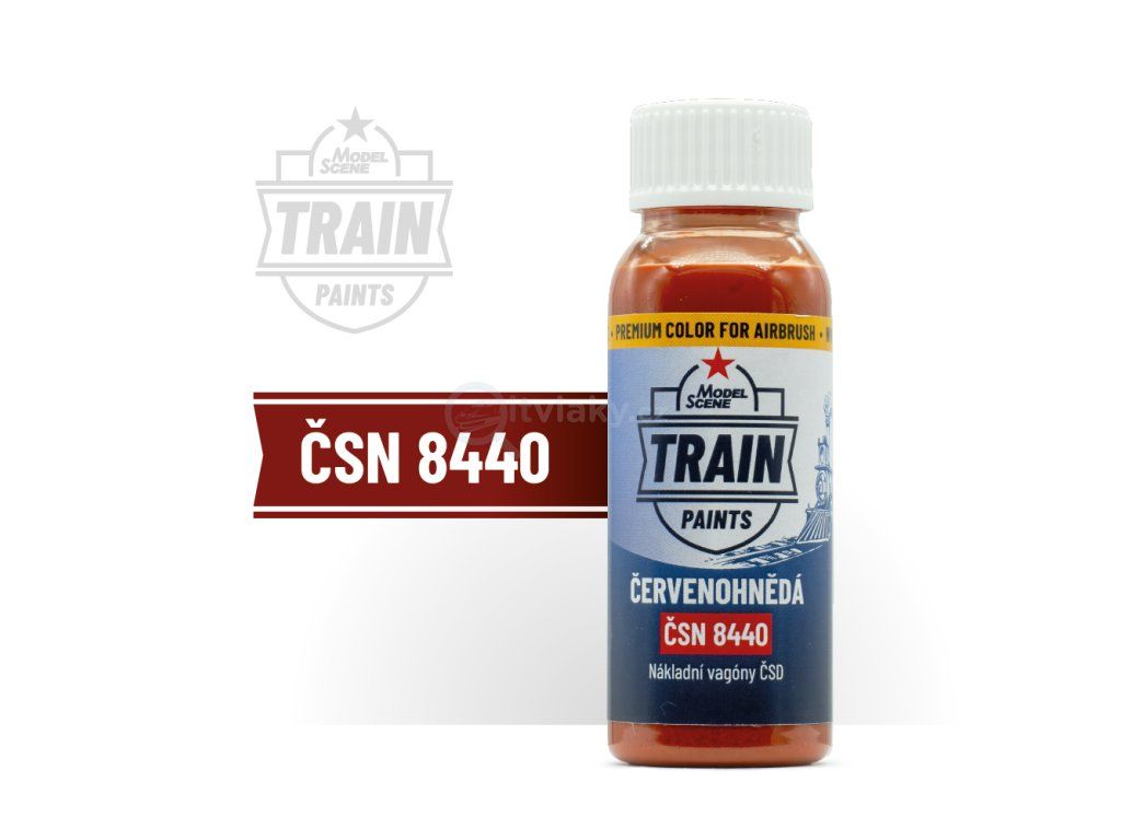 MS Train Paints - ČSN 8440 Červenohnědá (30 ml)