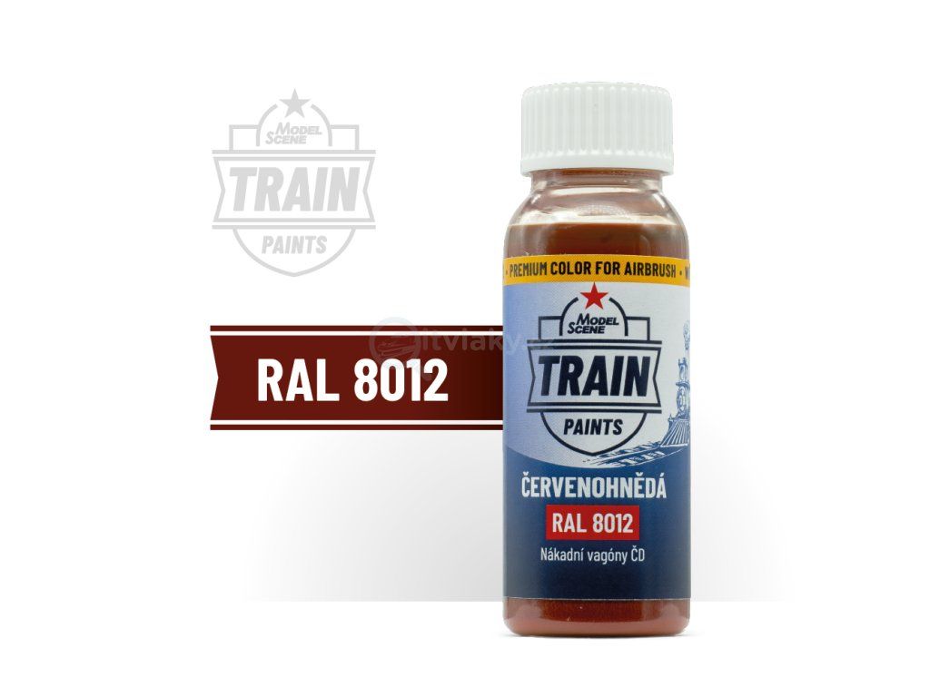 MS Train Paints - RAL 8012 Červenohnědá (30 ml)