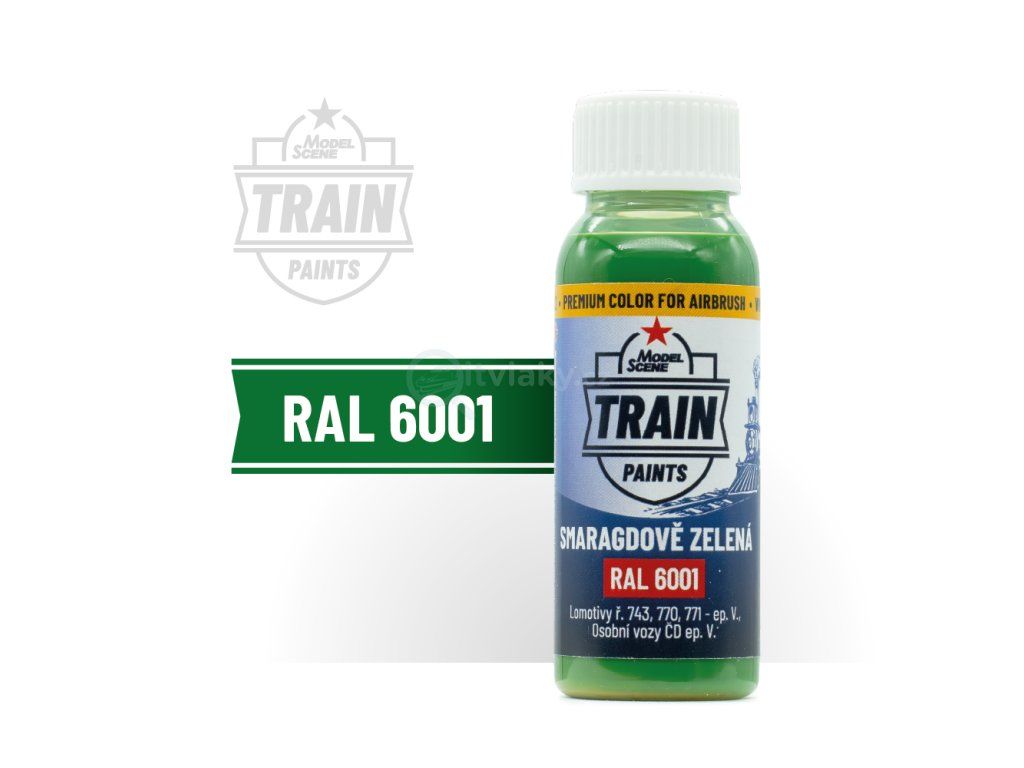 MS Train Paints - RAL 6001 Smaragdově zelená (30 ml)