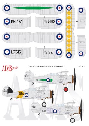1:32 Gloster Gladiator Mk.I Decals