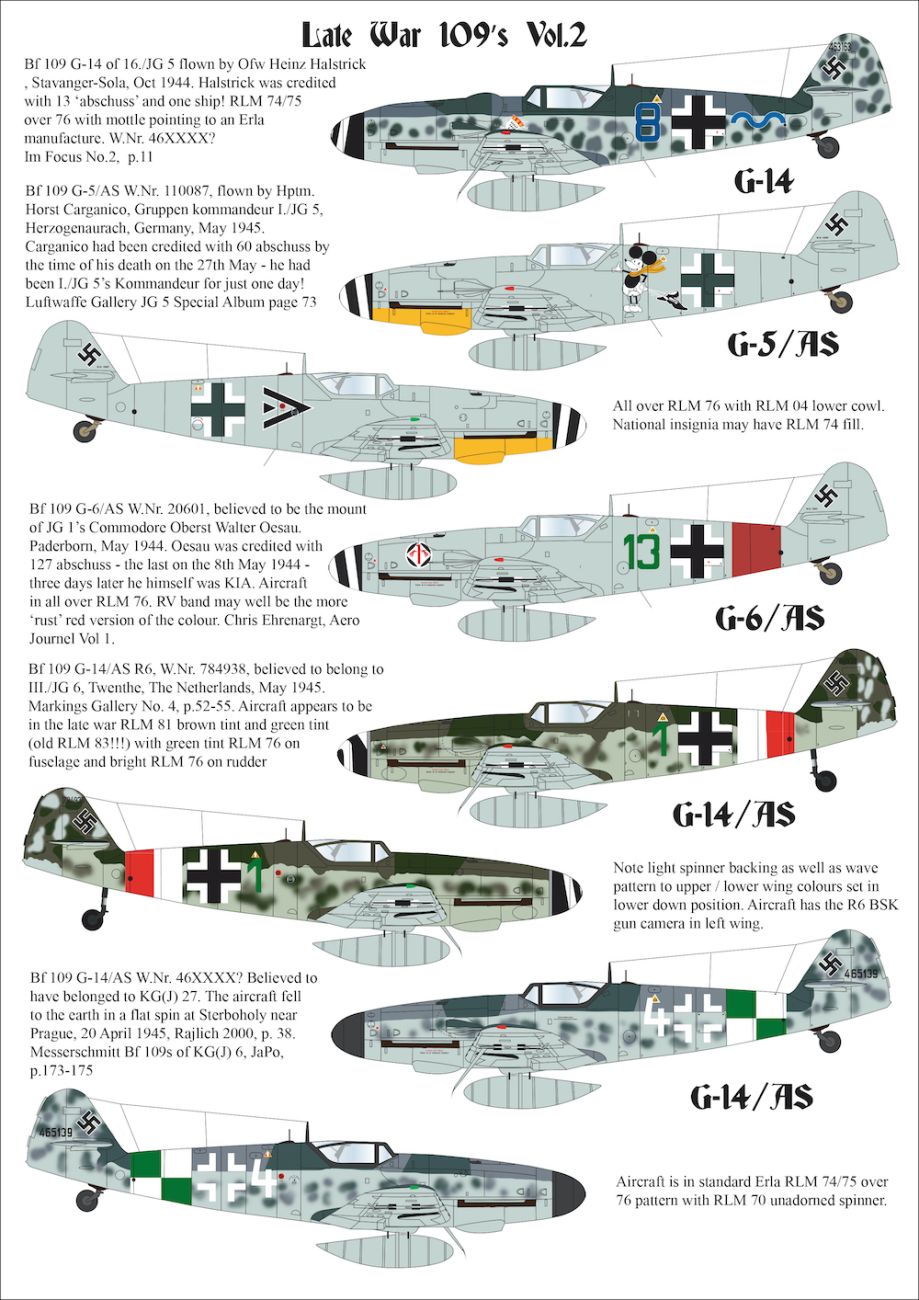 1:32 Late War Messerschmitt Bf-109's - Volume 2