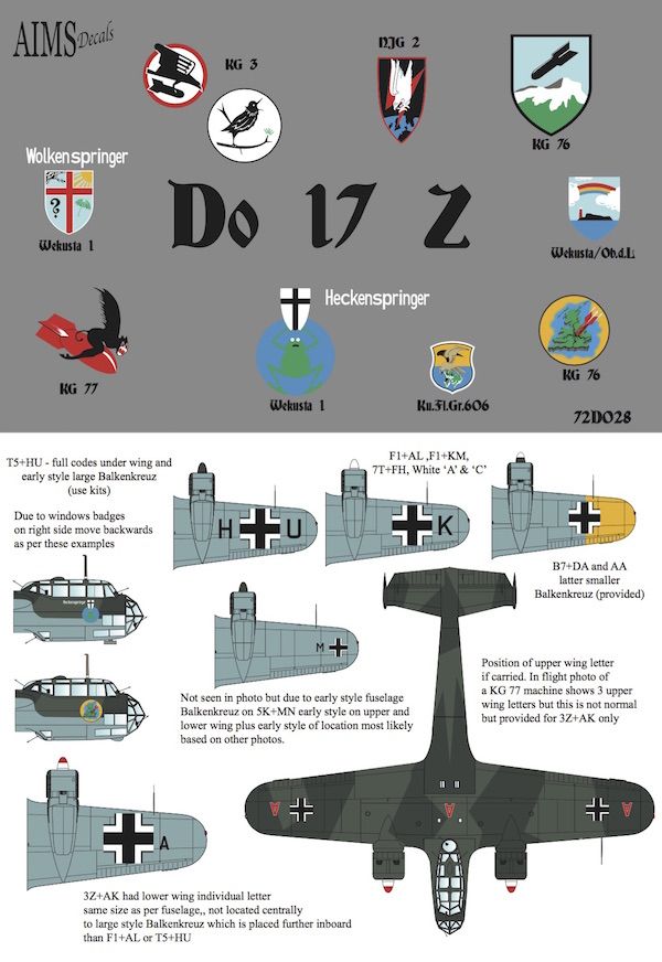 1:72 Dornier Do-17 Z