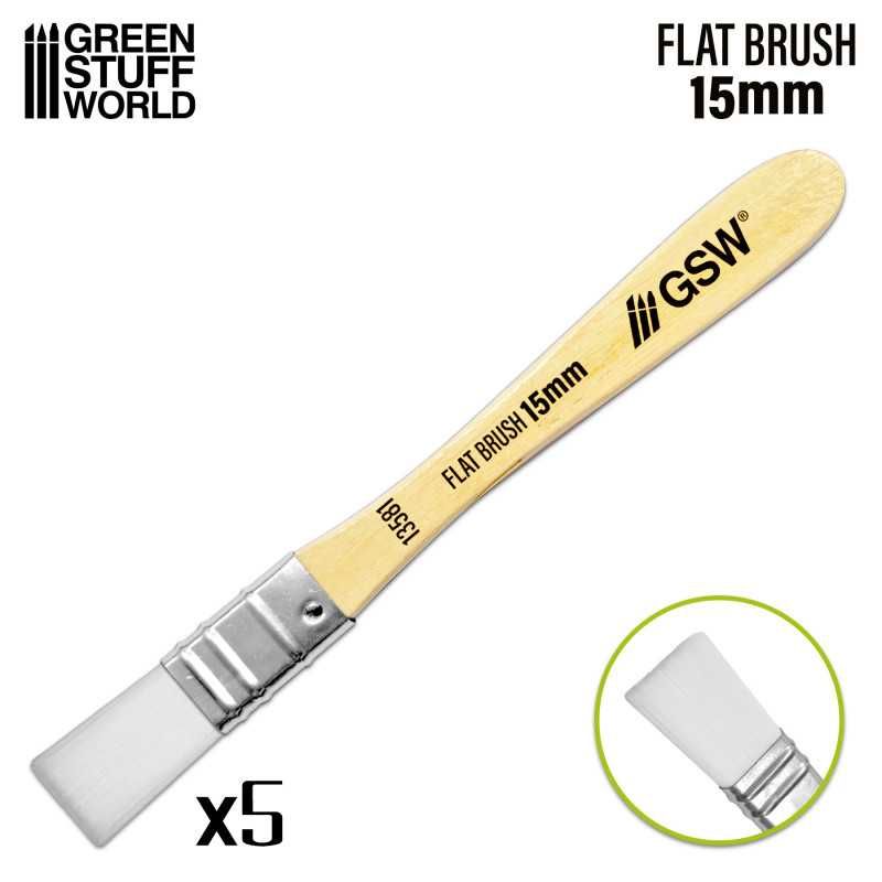 Flat Synthetic Brush (Pack x5)