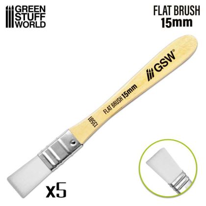 Flat Synthetic Brush (Pack x5)