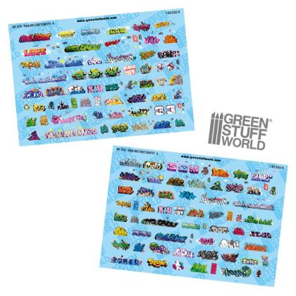 1:160 N Model railway graffiti decals