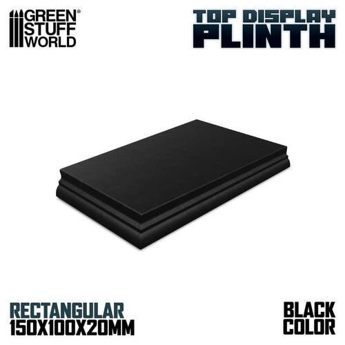 Rectangular Top Display Plinth 15x10 cm Black