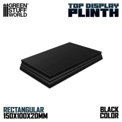 Rectangular Top Display Plinth 15x10 cm Black