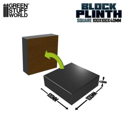 Square plinth 10x10 cm - Black