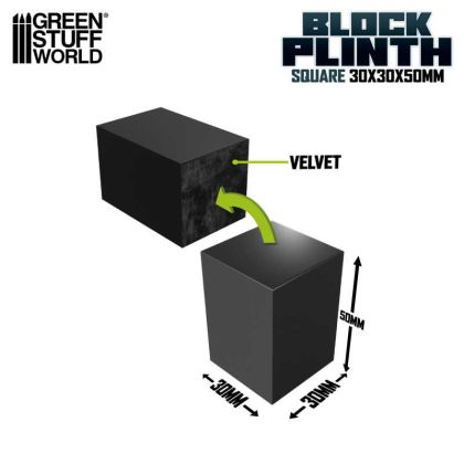 Display Block 3x3 cm - Black