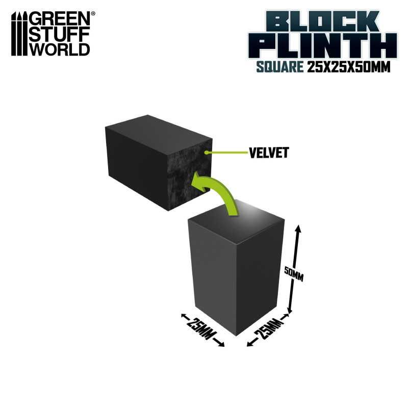 Display Block 2.5X2.5 cm - Black