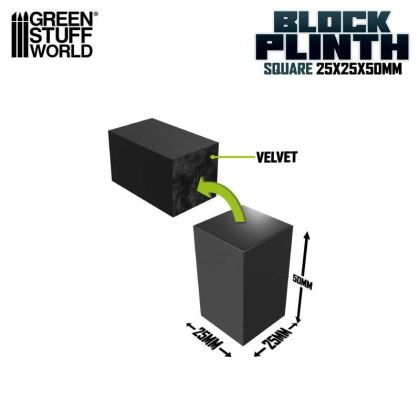 Display Block 2.5X2.5 cm - Black