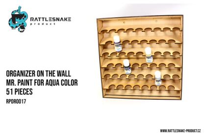 Organizer on the wall MR. Paint for AQUA color 51 pieces