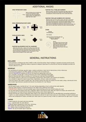 1:35 Messerschmitt Bf-109G-6 high definition stencilling and national insignia paint masks