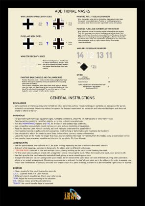 1:35 Focke-Wulf Fw-190A-6 high definition stencilling and national insignia paint masks 