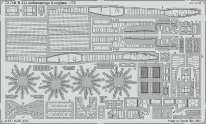 1:72 B-24J Undercarriage & Engines 