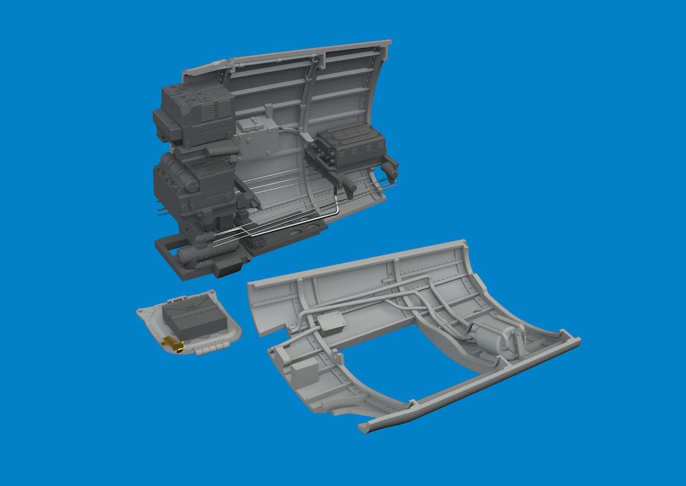 1:48 P-40N Warhawk radio compartment PRINT